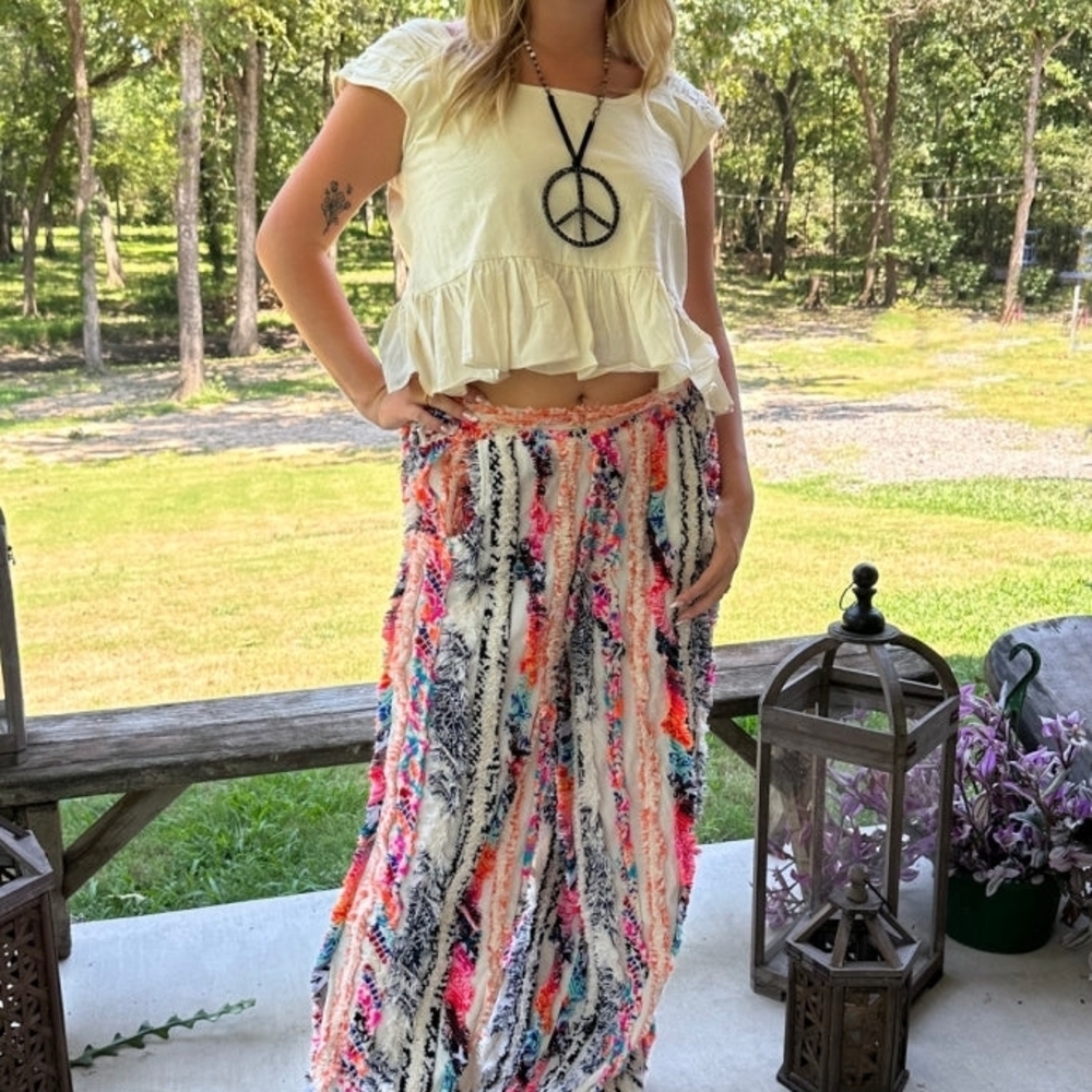 ✨️1 LEFT - FINAL PRICE - NEW Jaded Gypsy Rainbow In The Sky Pants - Picture 5 of 5